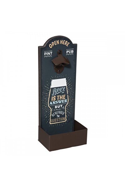 Atmosphera Créateur D'intérieur Beer bottle opener Answers, wood, 14 x 9.3 x ...