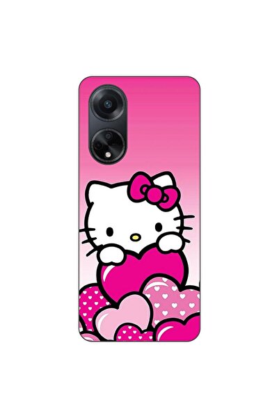 OEM Husa compatibila cu Oppo A98 5G Silicon Gel Tpu Model Hello Kitty Pink He...
