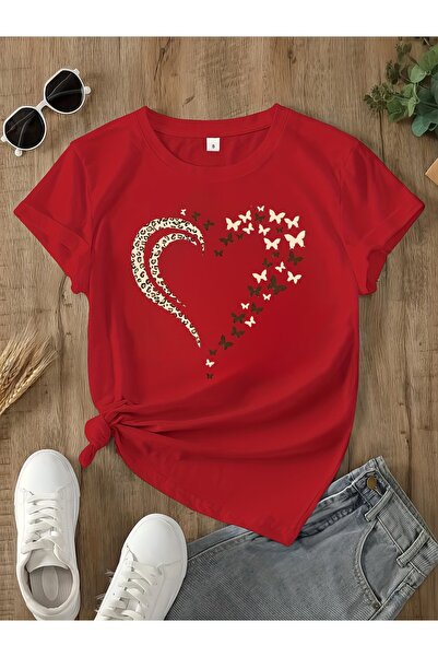 puolikuu Tricou unisex cu croială confortabilă, cu panglică și imprimeu dublu