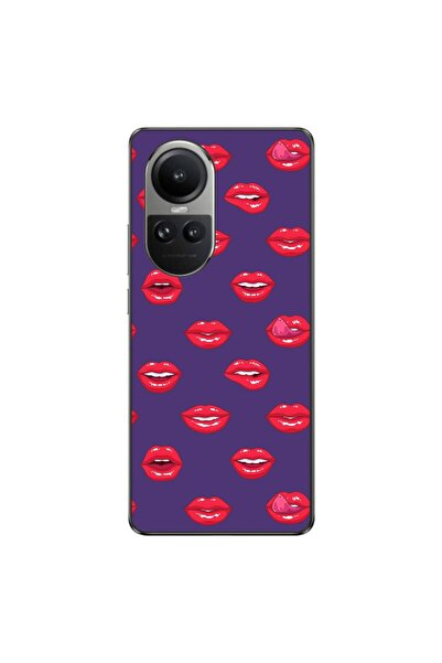 OEM Husa compatibila cu Oppo Reno10 5G Silicon Gel Tpu Model Buze Pattern