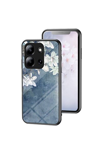 sscase Floral Σκληρή Θήκη με Τζάμι Chinese Rose (Xiaomi Redmi 15C 4G-5G / Poc...