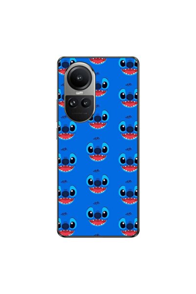 OEM Θήκη συμβατή με Oppo Reno10 5G Σιλικόνης Τζελ TPU με σχέδιο προσώπου Stitch