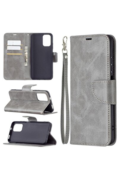 sscase Lambskin Texture Θήκη Πορτοφόλι Grey (Xiaomi Redmi Note 10/Note 10s)