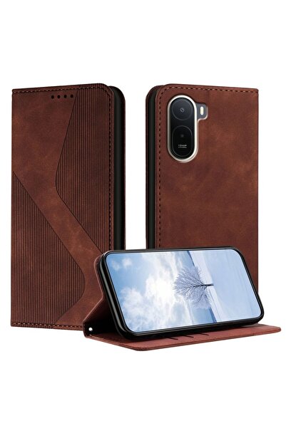 sscase Lines Θήκη Βιβλίο Brown (Xiaomi Redmi A7 Pro 4G)