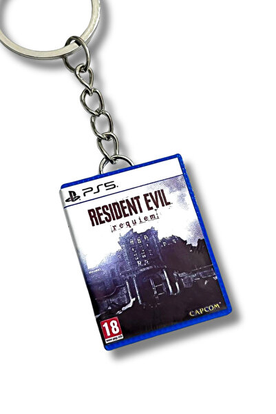 Cosmic Star Resident Evil Requiem Ps5 Minyatür Oyun Kutusu Anahtarlık