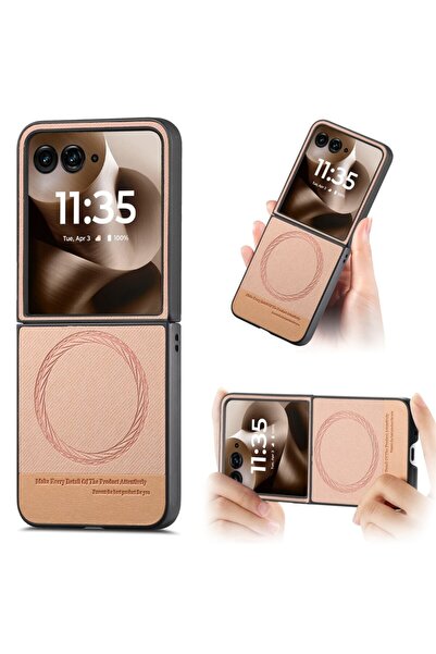 sscase MagSafe Denim Texture Σκληρή Θήκη Pink (Motorola Razr 60 Ultra 5G)