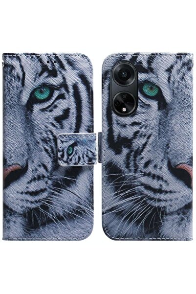 sscase Coloured Drawing Θήκη Πορτοφόλι Tiger (Oppo A98)