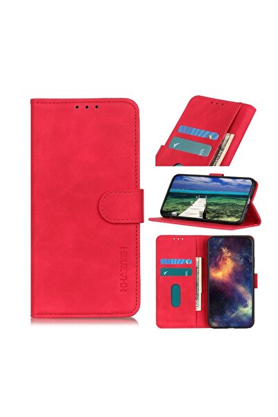sscase Retro Texture Θήκη Πορτοφόλι Red (Xiaomi Redmi Note 12 5G/Poco X5 5G)