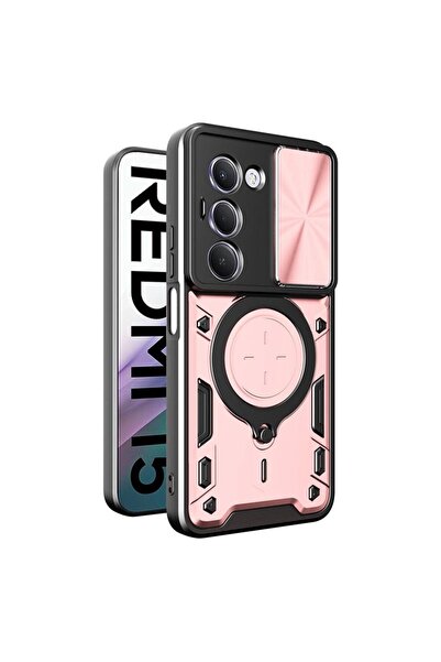 sscase Sliding Camshield Σκληρή Θήκη με Δαχτυλίδι Rose Gold (Xiaomi Redmi 15 ...