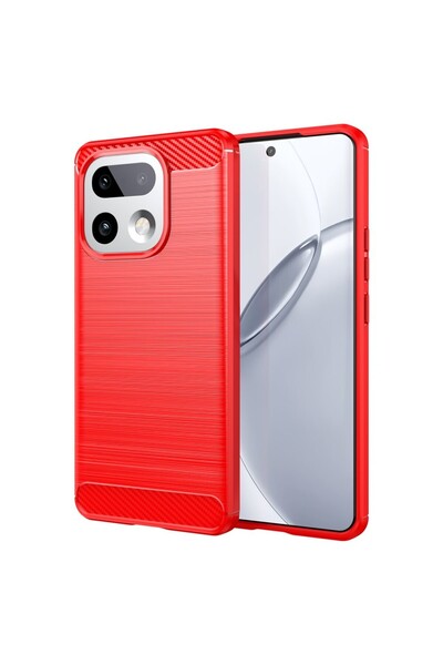 sscase Carbon Fiber Θήκη Σιλικόνης Red (Realme 16 Pro Plus 5G)
