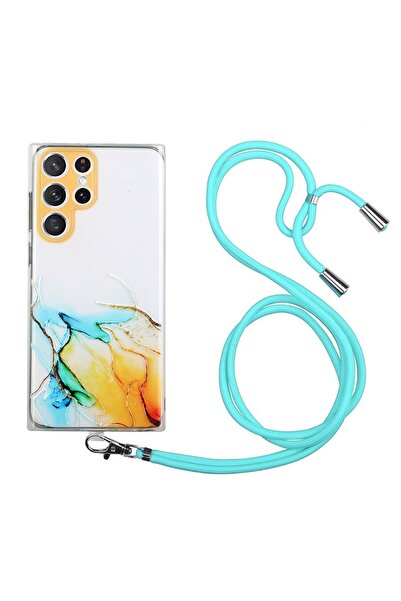 sscase Hollow Marble Pattern Θήκη Σιλικόνης με Λουράκι Yellow (Samsung Galaxy...