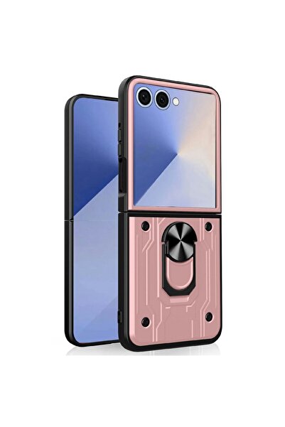 sscase Magnetic Ring Σκληρή Θήκη με Δαχτυλίδι Rose Gold (Samsung Galaxy Z Fli...