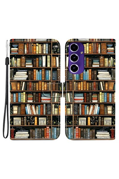 sscase Colored Drawing Θήκη Πορτοφόλι Bookshelf (Samsung Galaxy A17 4G / 5G)