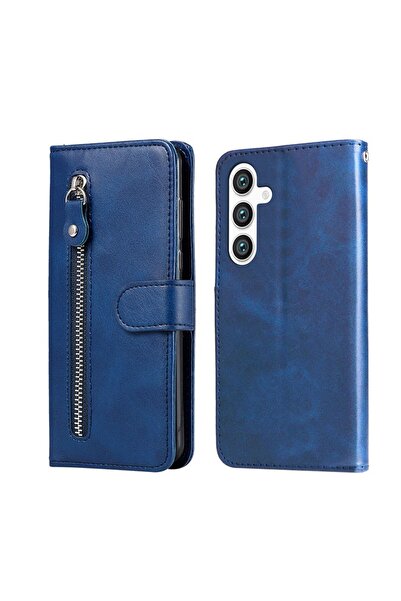 sscase Zipper Θήκη Πορτοφόλι Blue (Samsung Galaxy S24 5G)