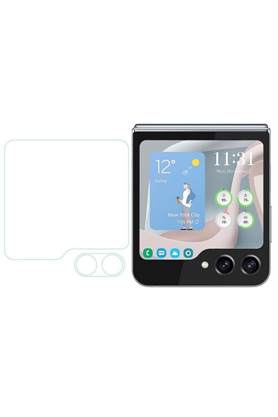 sscase Samsung Galaxy Z Flip6 5G Σετ Τζαμάκι κάμερας και Προστατευτικό Τζαμάκ...