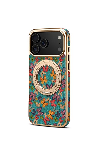 sscase Floral MagSafe Σκληρή Θήκη με Δαχτυλίδι Mint Green (Apple iPhone 17 Pro)