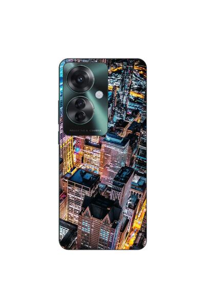 OEM Θήκη συμβατή με Oppo Reno11 F 5G Σιλικόνης Gel TPU Μοντέλο Νυχτερινή Πόλη
