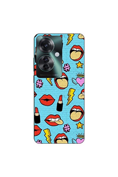 OEM Husa compatibila cu Oppo Reno11 F 5G Silicon Gel Tpu Model Pop Art Lips