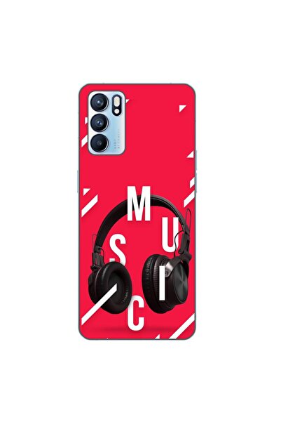 OEM Husa compatibila cu Oppo Reno6 5G Silicon Gel Tpu Model Music Headphones