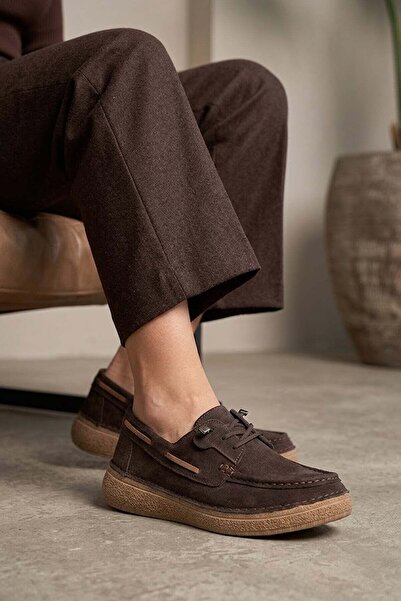 Beety 26BY202.2689 Pantofi casual de damă din piele naturală, maro