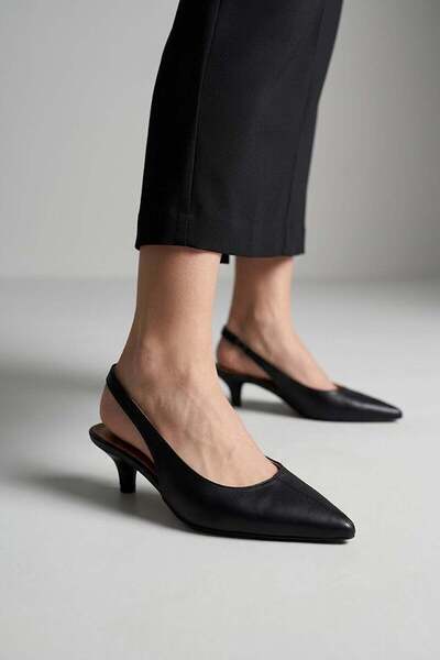 Ayakkabı Fuarı Elit Sis02C Women's Classic Heeled Shoes Black