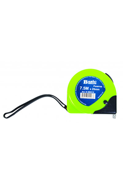 BASIC Ruleta carcasa ABS dublu-stop 5.0m x19mm BS