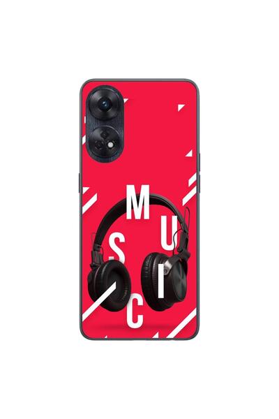 OEM Husa compatibila cu Oppo Reno8 T 4G Silicon Gel Tpu Model Music Headphones