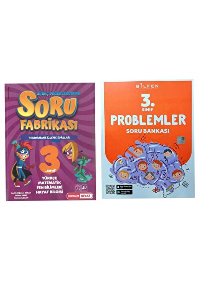 Kırmızı Beyaz Yayınları 3. Sınıf Tüm Dersler Soru Fabrikası + Matematik Probl...