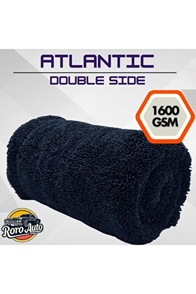 roro auto Atlantic 1600 Gsm Mikrofiber Araç Kurulama - Silme Bezi Lacivert 45...