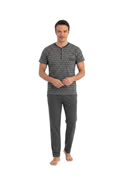 ROYAM Seamlife Men's 100% Cotton Summer Short-Sleeved Pajama Set 9823