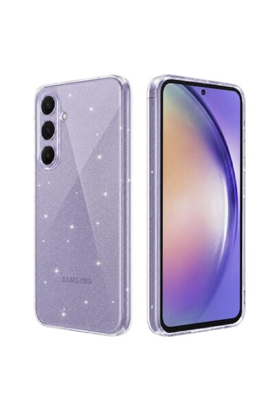 DAMUR Husă Glitter Spark pentru Samsung Galaxy A54, Silicon Flexibil, Design ...