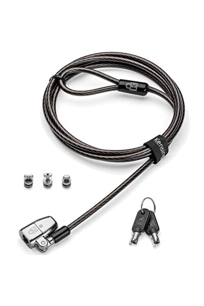 KENSINGTON ClickSafe 2.0 Cablu de securitate cu cheie 3-în-1 pentru sloturi T...
