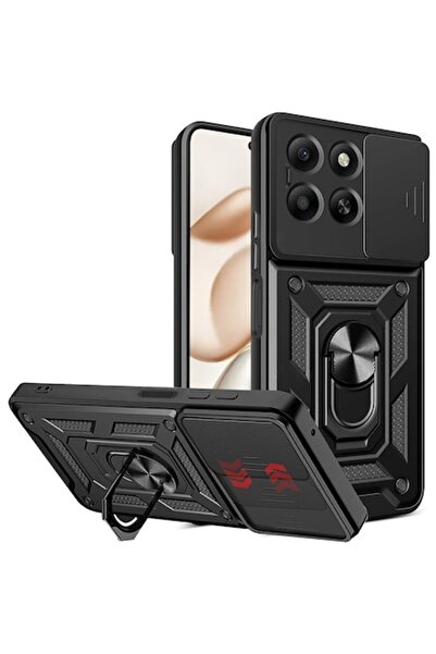 Techsuit Husă pentru Honor 400 Smart / X7d 4G - Seria CamShield - Negru