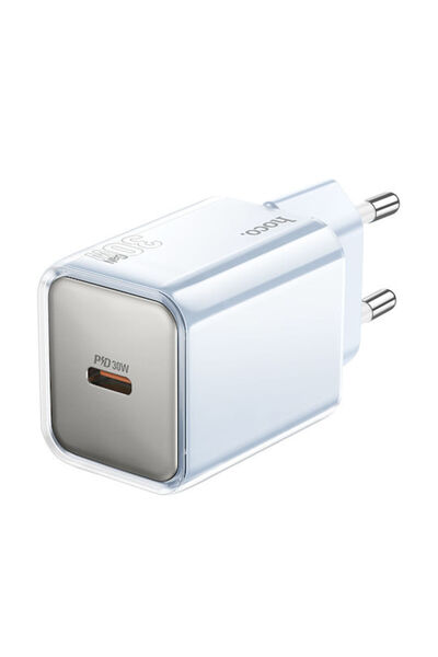 hoco. Hoco Φορτιστής Χωρίς Καλώδιο GaN με Θύρα USB-C 30W Power Delivery Μπλε ...