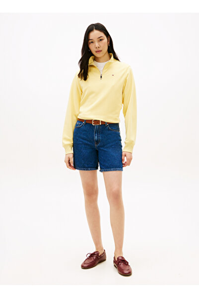 Tommy Hilfiger Lacivert Kadın Denim Şort DNM EMI STRAIGHT SHORT RW