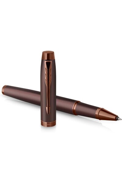 Parker IM Monochrome Rollerball Pen with Burgundy Finish and Accents, Fine Po...
