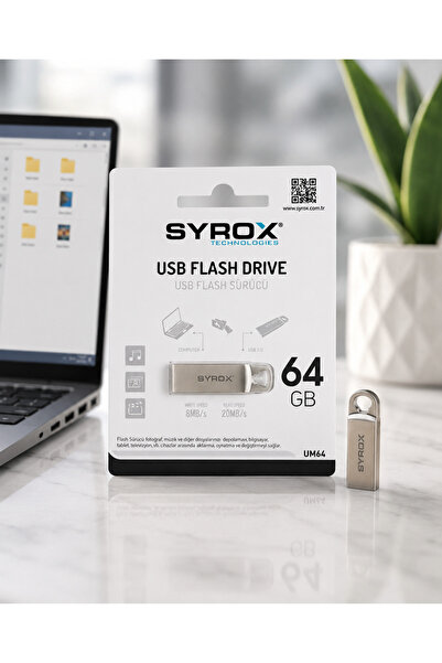 Syrox 64 GB Metal USB Flash Bellek USB 2.0