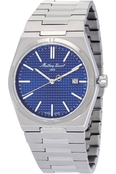 Mathey-Tissot ساعة زولتان كوارتز للرجال بمينا أزرق H117ABU