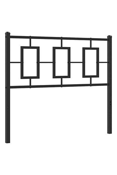 vidaxl Tăblie de pat de schimb metalică, negru, 100 cm