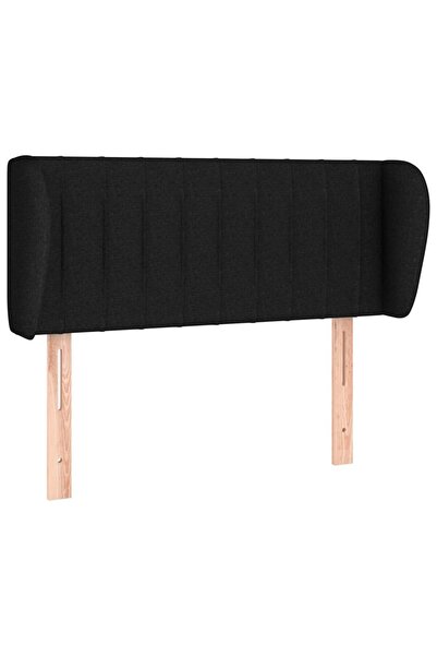 vidaxl Black headboard with wings 93x23x78/88 cm textile