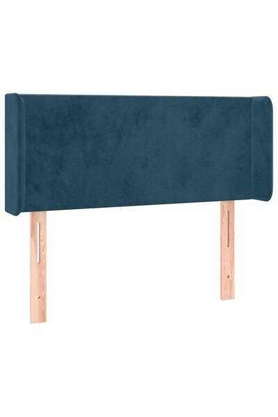 vidaxl Dark blue headboard with wings 93x16x78/88 cm Velvet