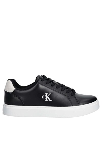 Calvin Klein Ανδρικά Δερμάτινα Sneakers Μαύρα YM0YM01435-0GM
