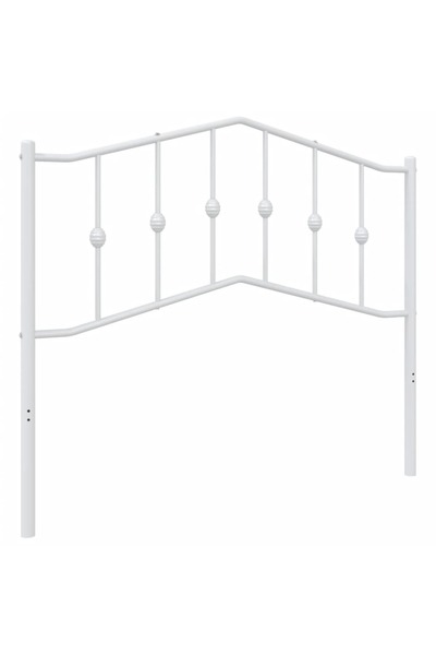 vidaxl Metal replacement headboard, white, 107 cm