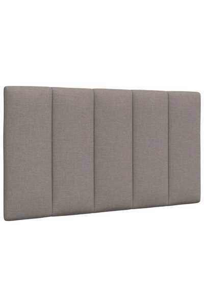 vidaxl Headboard Pillow , Hanko, taupe grey, 80 cm, textile
