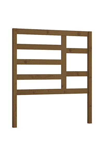 vidaxl Bedside table, honey brown, 106x4x104 cm, solid pine wood
