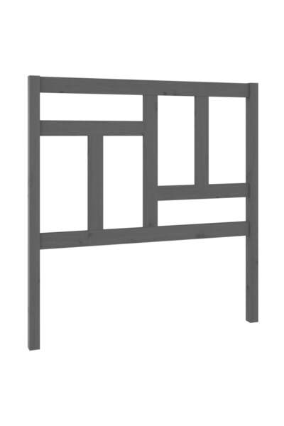 vidaxl Tăblie de pat, gri, 95,5x4x100 cm, lemn masiv de pin
