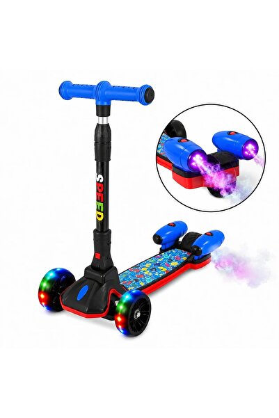 SARALMA Trotineta copii cu 3 roti, lumini led si efect de aburi, model speed
