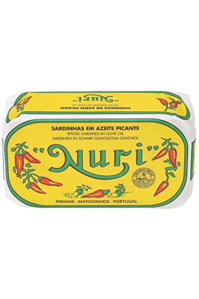 NURİ Sardine artizanale în ulei de măsline picant Nuri, 125g