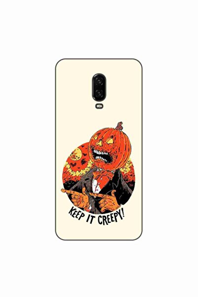 OEM Θήκη συμβατή με OnePlus 6T Σιλικόνης Τζελ TPU με σχέδιο Χάλογουιν  "Keep ...