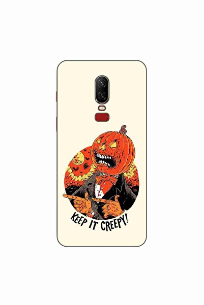 OEM Husa compatibila cu OnePlus 6 Silicon Gel Tpu Model Halloween Keep it Creepy